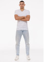 Чоловіча футболка Slim Fit з V-вирізом, 100% полірована бавовна | Наталюкс 12-1316