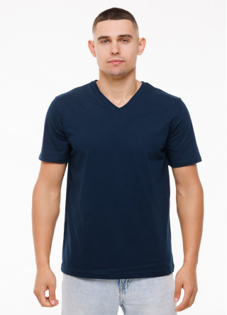 Чоловіча футболка Slim Fit з V-вирізом, 100% полірована бавовна | Наталюкс 12-1316