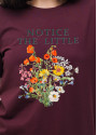 Жіноча стрейчева футболка з принтом «Notice the Little» | Наталюкс 41-2910