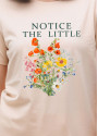 Жіноча стрейчева футболка з принтом «Notice the Little» | Наталюкс 41-2910