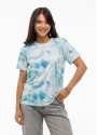 Жіноча футболка з модалу і бавовни, принт tie-dye | Наталюкс 45-2363