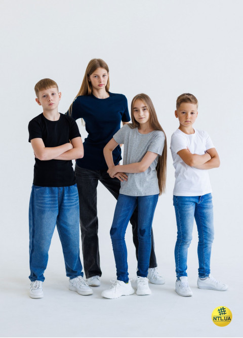 Футболка дитяча базова, безшовна, 100% бавовна | Наталюкс 21-3302