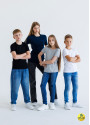 Футболка дитяча базова, безшовна, 100% бавовна | Наталюкс 21-3302