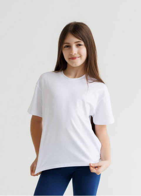 Дитяча футболка Oversize, стрейчева тканина 95% бавовна | Наталюкс 41-3319